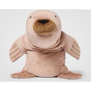 Pillowfort Seal Weighted Plush Kids Throw Pillow New 3 Lbs Comforting Soft 20 In
